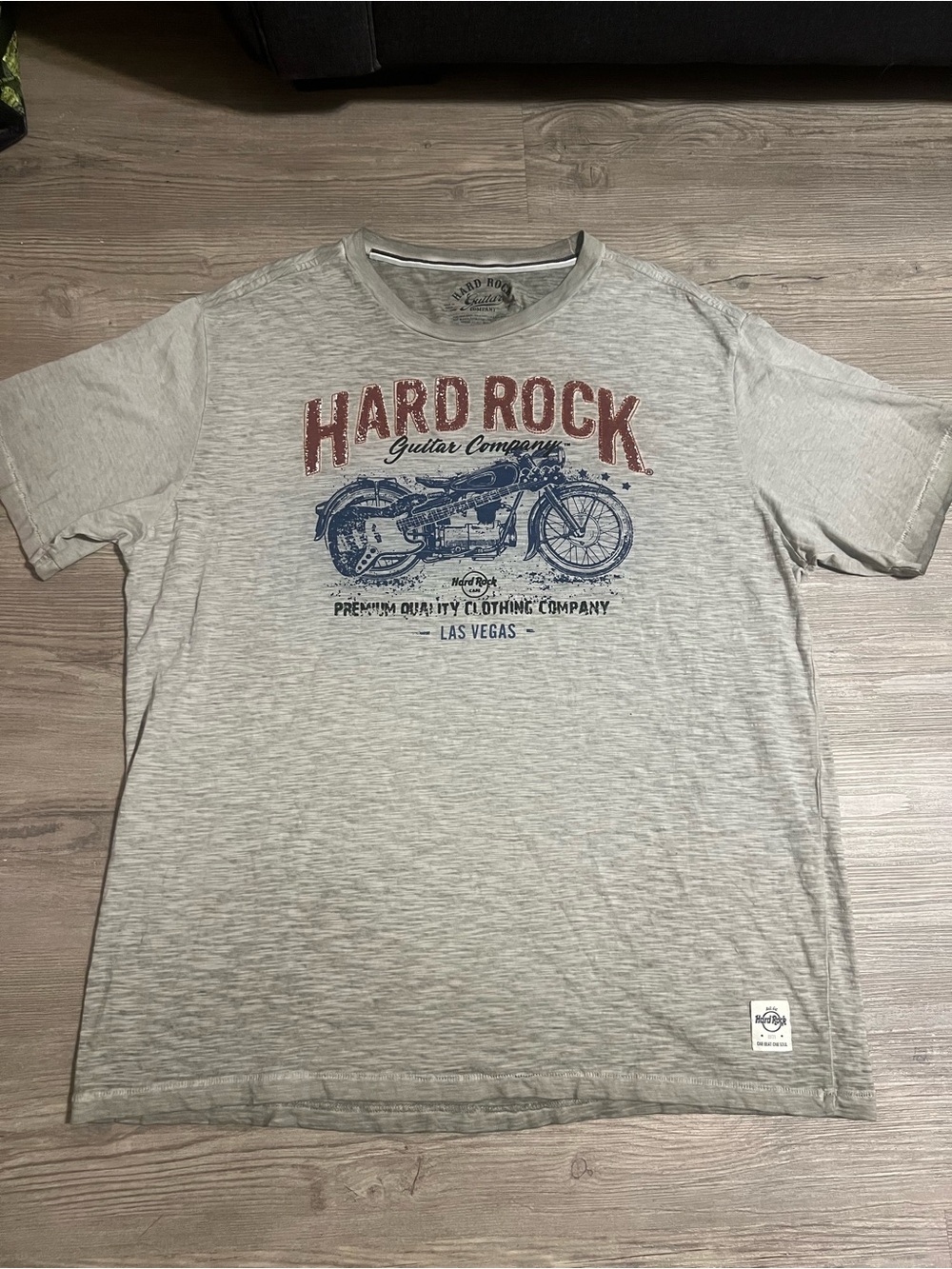 Hard Rock Men’s Pigment Wash Motorcycle Graphic T-Shirt